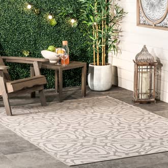 Snowflake Lattice Indoor/Outdoor Rug secondary image