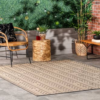 Tribal Striped Indoor/Outdoor Rug secondary image