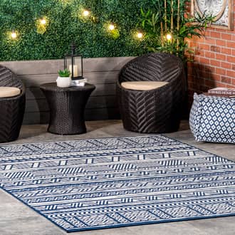 Striped Banded Indoor/Outdoor Rug secondary image