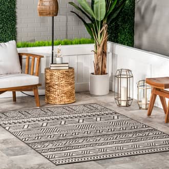 Striped Banded Indoor/Outdoor Rug secondary image