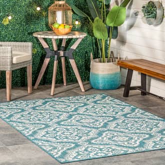 Floral Trellis Indoor/Outdoor Rug secondary image