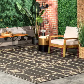 Liana Striped Geometric Indoor/Outdoor Rug secondary image