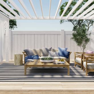 Gazania Striped Indoor/Outdoor Rug secondary image