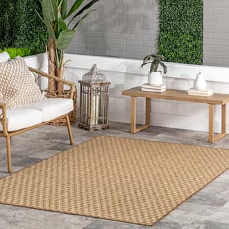 Charlotta Chevron Checkered Indoor/Outdoor Rug secondary image