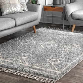 Moroccan Diamond Drop Tassel Rug secondary image