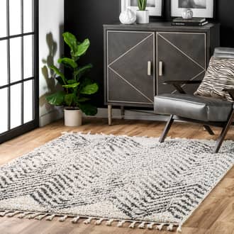 Moroccan Chevron Tassel Rug secondary image