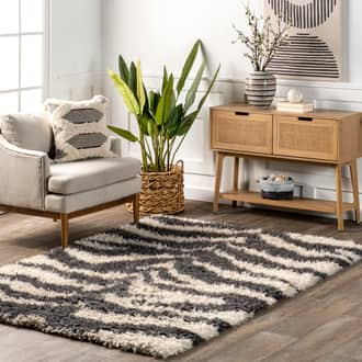 Gwendolyn Zebra Shag Rug secondary image