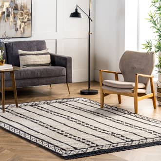 Sasha Striped Tasseled Rug secondary image