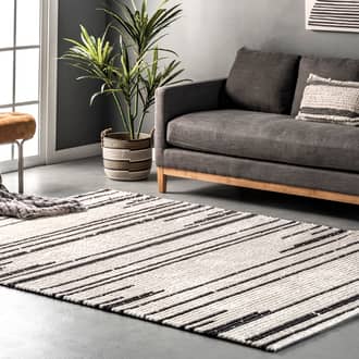 Frannie Striped Modern Rug secondary image