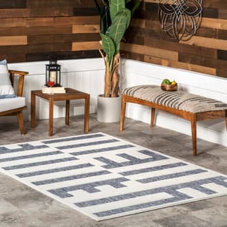 Carlyn Indoor/Outdoor Blocks Rug secondary image