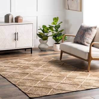 Maitilde Jute Textured Diamond Rug secondary image