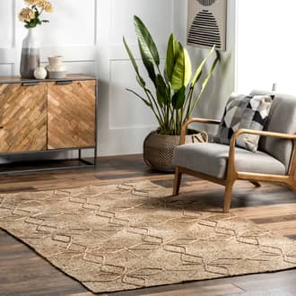 Carree Jute Braided Pinwheel Rug secondary image