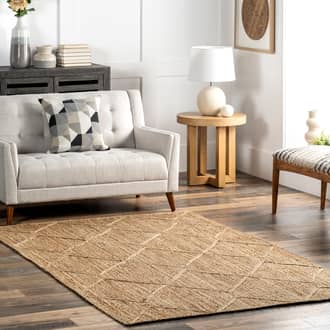 Dacia Jute Textured Trellis Rug secondary image