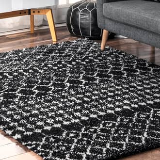 Moroccan Trellis Soft Shag Rug secondary image