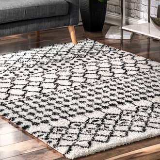 Moroccan Trellis Soft Shag Rug secondary image