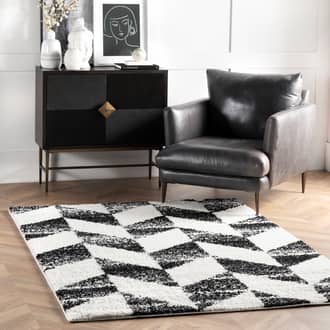 Faded Herringbone Shag Rug secondary image