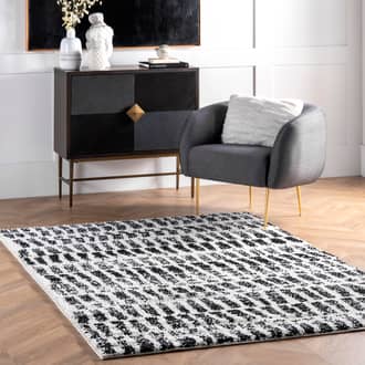 Treaded Striped Shag Rug secondary image