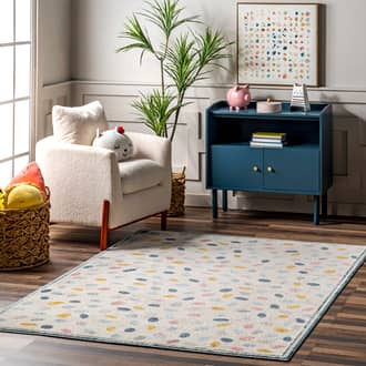 Danae Kids Bordered Pebble Rug secondary image