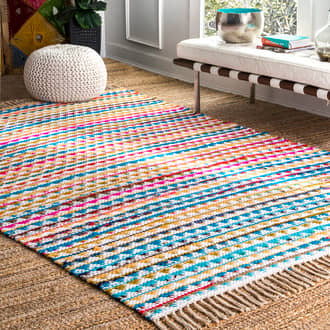 Rainbow Chindi Mosaic Rug secondary image