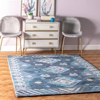 5' x 8' Tribal Diamond Centerpiece Rug secondary image
