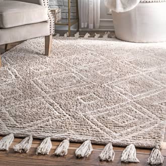 Moroccan Diamond Tassel Rug secondary image