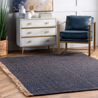 Flatweave Solid Tassel Rug secondary image