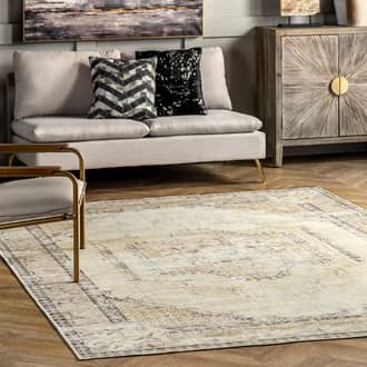 Burr Medallion Washable Rug secondary image