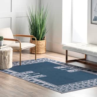 Margo Banded Geometric Washable Rug secondary image