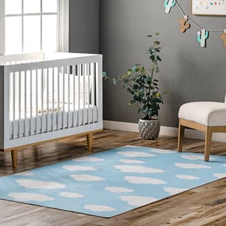 Landon Clouds Kids Washable Rug secondary image