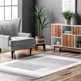 5' x 8' Eileen Linear Puzzle Washable Rug secondary image