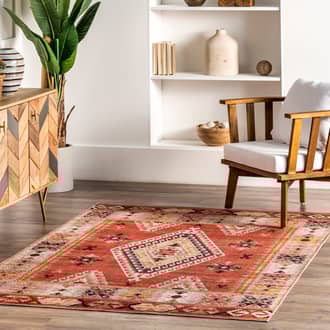5' x 8' Nadine Vintage Aztec Washable Rug secondary image