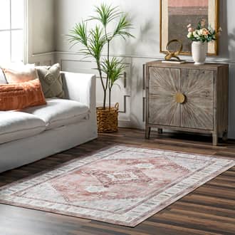 5' x 8' Charis Medallion Washable Rug secondary image