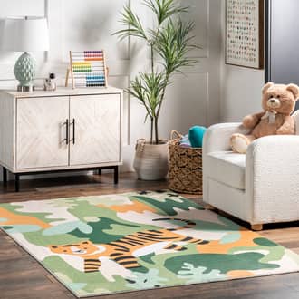 Dasya Jungle Tiger Kids Washable Rug secondary image