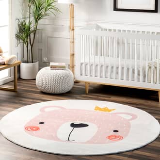 Gracelynn Princess Bear Kids Washable Rug secondary image