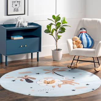 Dael Dreaming Lion Kids Washable Rug secondary image