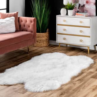 Faux Sheepskin Quarto Shag Rug secondary image