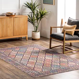 5' x 8' Wren Washable Tiled Rug secondary image