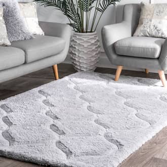 Super Soft Luxury Shag with Carved Trellis Rug secondary image