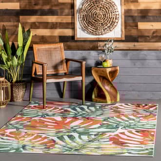 4' Variegated Spruce Indoor/Outdoor Rug secondary image