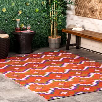 Retro Aztec Indoor/Outdoor Rug secondary image