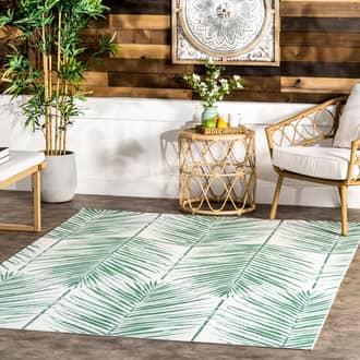 Palm Leaves Indoor/Outdoor Rug secondary image