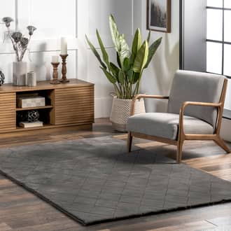 Jaylene Trellis Plush Cloud Washable Rug secondary image