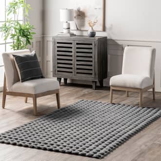 Ivana Checkered Plush Cloud Washable Rug secondary image