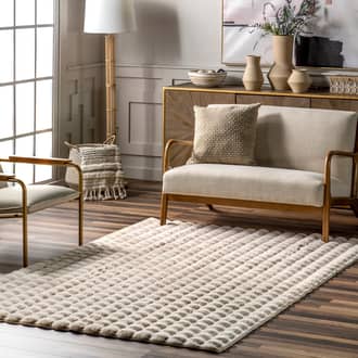 Ivana Checkered Plush Cloud Washable Rug secondary image