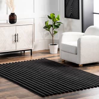 Kris Striped Plush Cloud Washable Rug secondary image