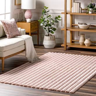 Kris Striped Plush Cloud Washable Rug secondary image