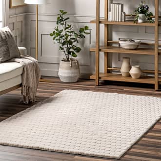 Milazia Honeycomb Plush Cloud Washable Rug secondary image