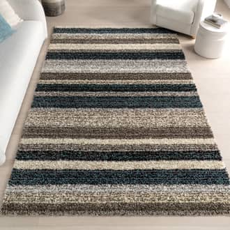 Striped Shaggy Rug secondary image