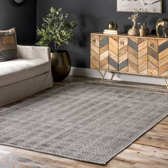 Herringbone Cotton Flatwoven Rug secondary image