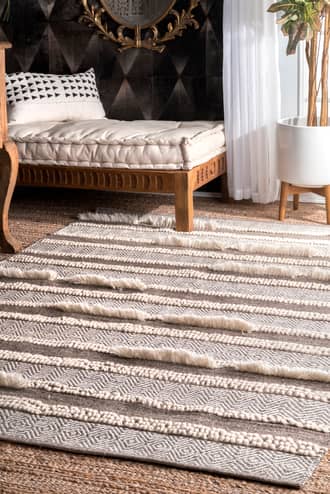 Tribal Chevron Stripes Rug secondary image